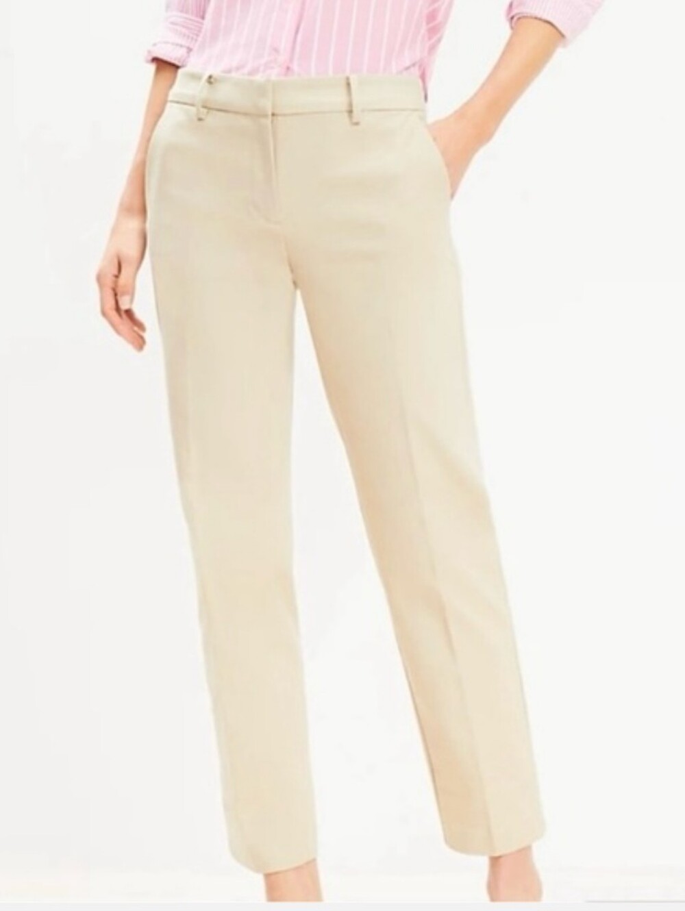 Loft Marisa The Rivera Pant Dress Panta Light Khaki | Size 2